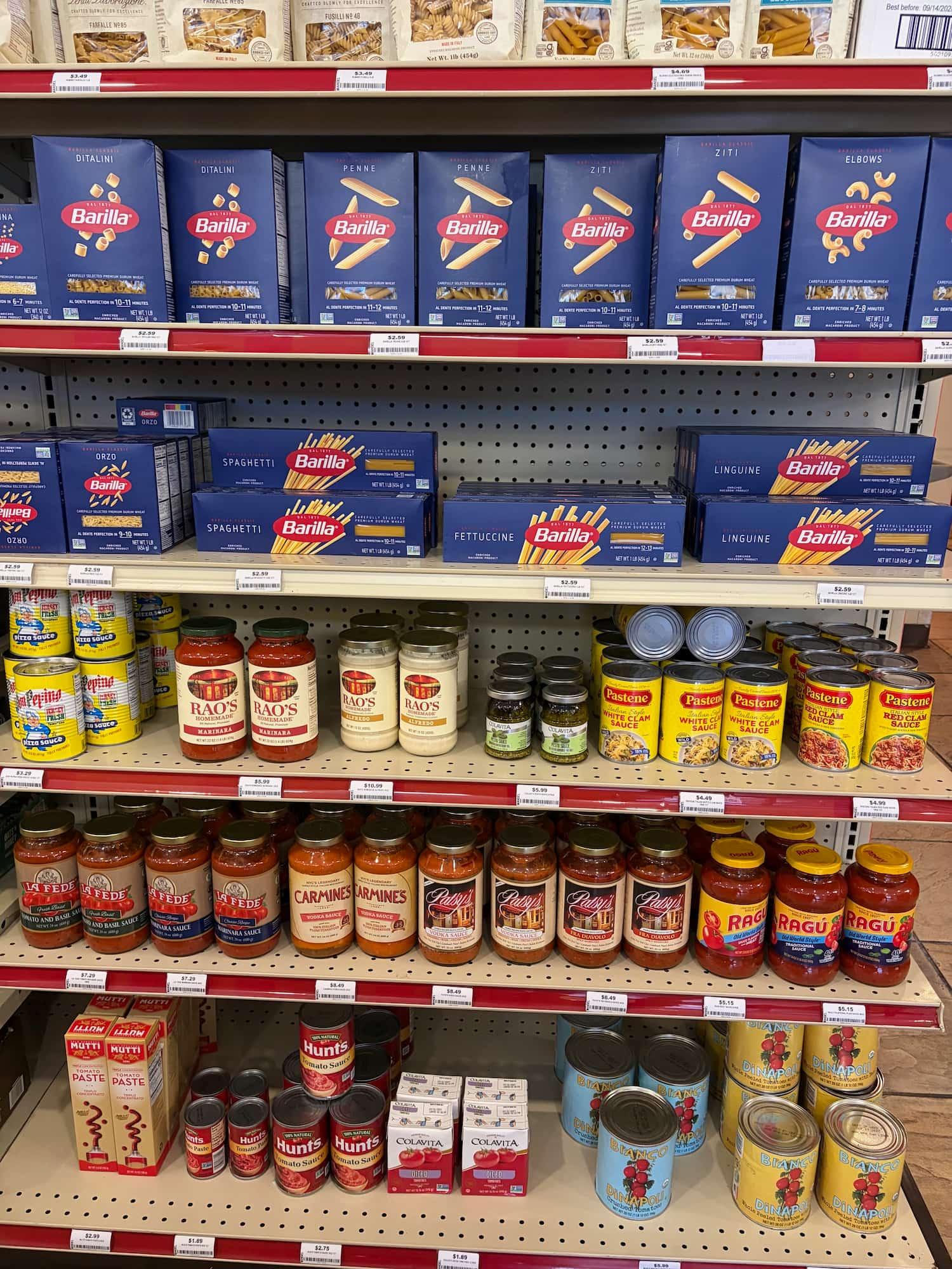 Pasta & Sauces